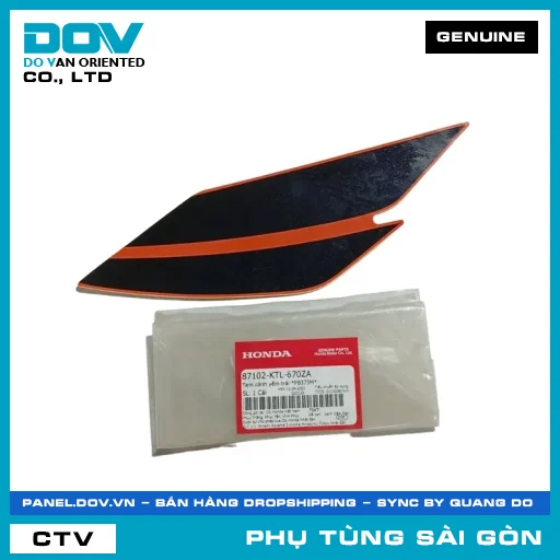 TEM CÁNH YẾM TRÁI *PB373M* | HONDA PARTS CODE 87102KTL670ZA — 87102KTL670ZA