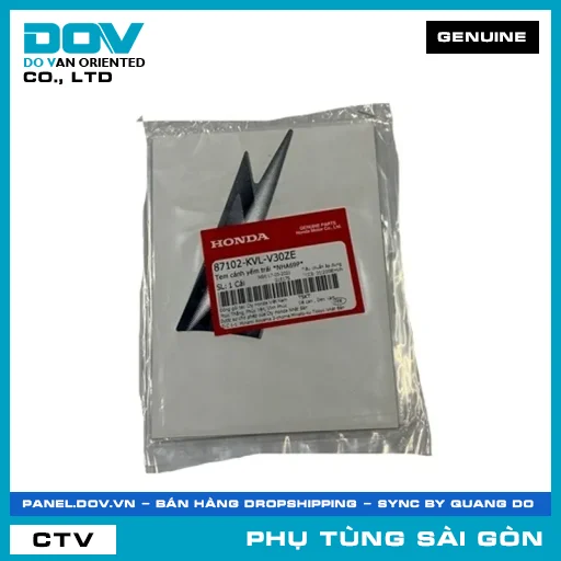 TEM CÁNH YẾM TRÁI *NHA69P* | HONDA PARTS CODE 87102KVLV30ZE — 87102KVLV30ZE