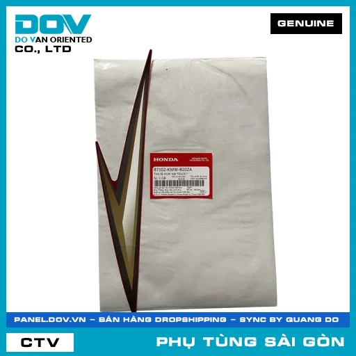 TEM ỐP TRƯỚC TRÁI *R313C* | HONDA PARTS CODE 87102KWWB20ZA — 87102KWWB20ZA