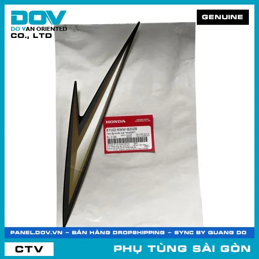 TEM ỐP TRƯỚC TRÁI *NHA69P* | HONDA PARTS CODE 87102KWWB20ZB — 87102KWWB20ZB