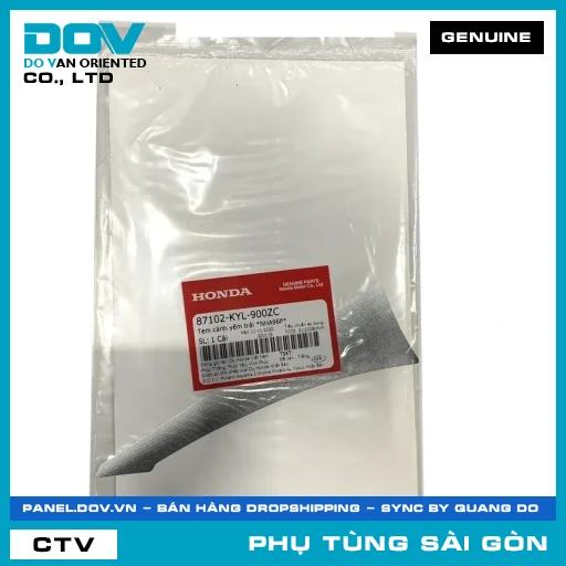 TEM CÁNH YẾM TRÁI *NHA96P* | HONDA PARTS CODE 87102KYL900ZC — 87102KYL900ZC