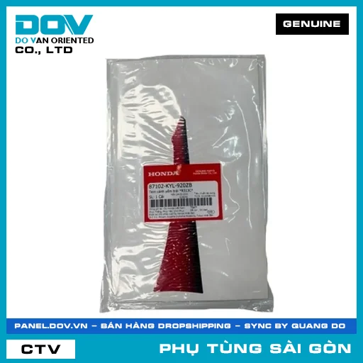 TEM CÁNH YẾM TRÁI *R313C* | HONDA PARTS CODE 87102KYL920ZB — 87102KYL920ZB