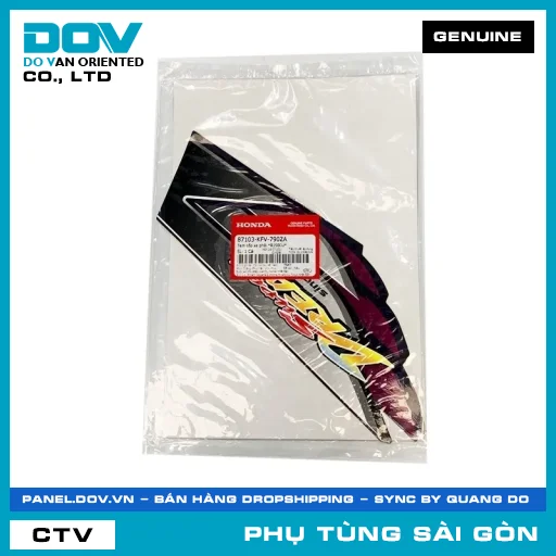 TEM CỐP XE PHẢI *R150CU* | HONDA PARTS CODE 87103KFV790ZA — 87103KFV790ZA