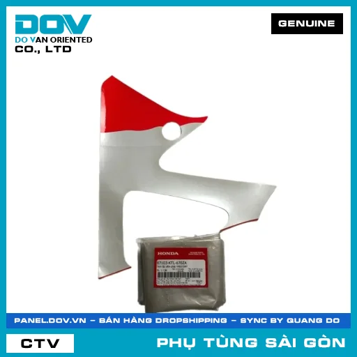 TEM ỐP YẾM PHẢI *PB373M* | HONDA PARTS CODE 87103KTL670ZA — 87103KTL670ZA