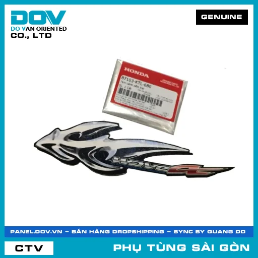 TEM CÁNH YẾM TRÁI | HONDA PARTS CODE 87103KTL680 — 87103KTL680