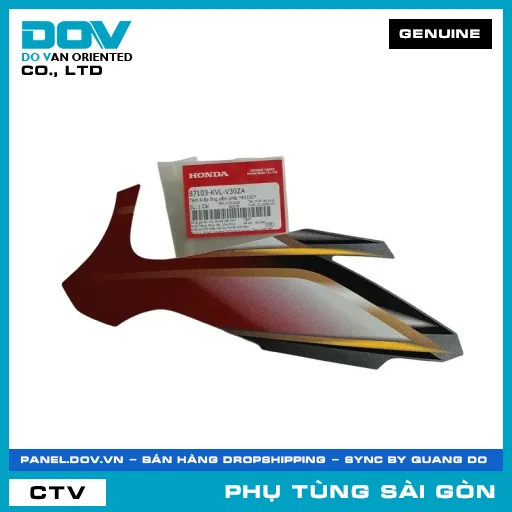TEM A ỐP ỐNG YẾM PHẢI *R313C* | HONDA PARTS CODE 87103KVLV30ZA — 87103KVLV30ZA