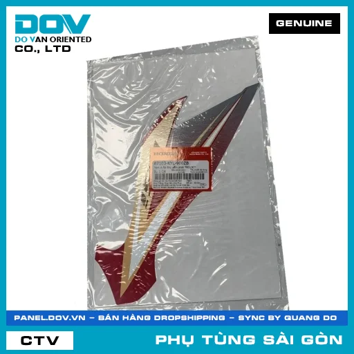 TEM A ỐP ỐNG YẾM PHẢI *R313C* | HONDA PARTS CODE 87103KYL900ZB — 87103KYL900ZB