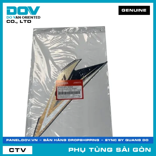 TEM A ỐP ỐNG YẾM PHẢI *NHA69P* | HONDA PARTS CODE 87103KYL920ZA — 87103KYL920ZA
