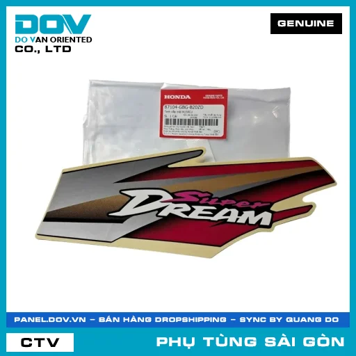 TEM CỐP TRÁI R150CU | HONDA PARTS CODE 87104GBGB20ZD — 87104GBGB20ZD