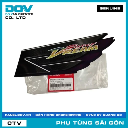 TEM CỐP TRÁI *R150CU* | HONDA PARTS CODE 87104KFV670ZA — 87104KFV670ZA
