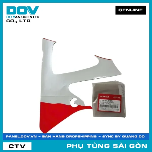 TEM A ỐP YẾM TRÁI *PB373M* | HONDA PARTS CODE 87104KTL670ZA — 87104KTL670ZA