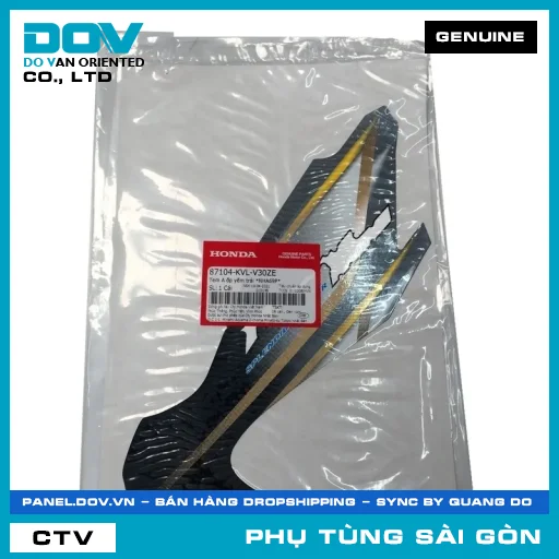 TEM A ỐP YẾM TRÁI *NHA69P* | HONDA PARTS CODE 87104KVLV30ZE — 87104KVLV30ZE