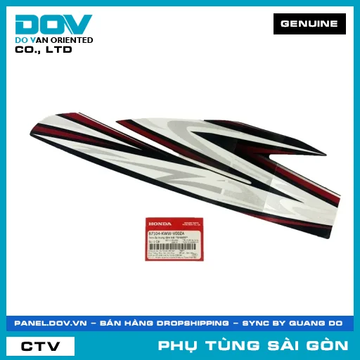 TEM ỐP TRUNG TÂM TRÁI *NHA69P* | HONDA PARTS CODE 87104KWWV00ZA — 87104KWWV00ZA