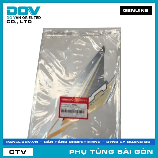 TEM A ỐP ỐNG YẾM TRÁI *NHA96P* | HONDA PARTS CODE 87104KYL900ZC — 87104KYL900ZC