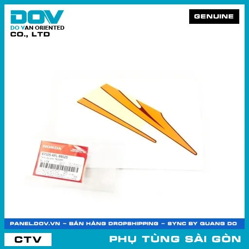 TEM CỐP PHẢI *R203M* | HONDA PARTS CODE 87105KFL890ZE — 87105KFL890ZE
