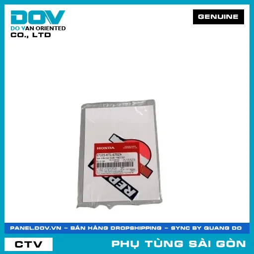 TEM DÈ CHẮN BÙN TRƯỚC *PB373M* | HONDA PARTS CODE 87105KTL670ZA — 87105KTL670ZA