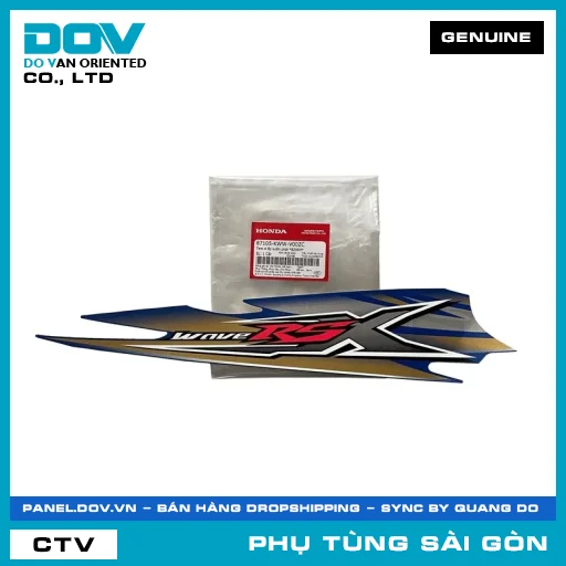 TEM A ỐP SƯỜN PHẢI *B206M* | HONDA PARTS CODE 87105KWWV00ZC — 87105KWWV00ZC