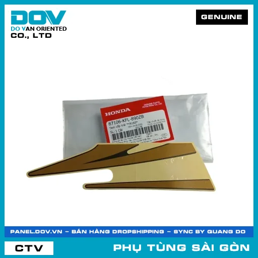 TEM CỐP TRÁI *YR183* | HONDA PARTS CODE 87106KFL890ZB — 87106KFL890ZB