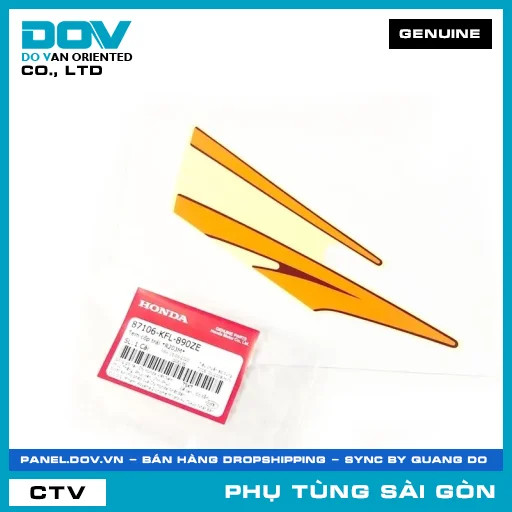 TEM CỐP TRÁI *R203M* | HONDA PARTS CODE 87106KFL890ZE — 87106KFL890ZE
