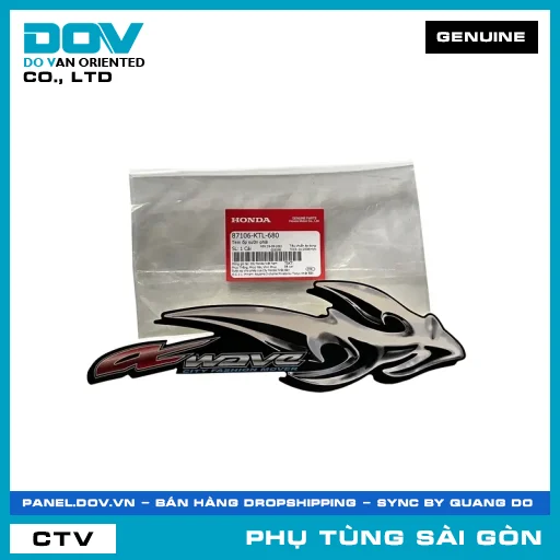 TEM ỐP SƯỜN PHẢI | HONDA PARTS CODE 87106KTL680 — 87106KTL680