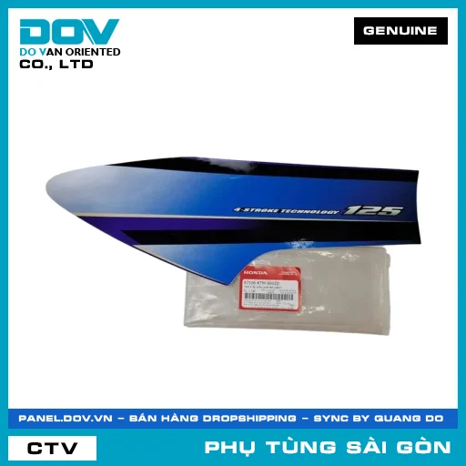 TEM A ỐP SƯỜN PHẢI*RP138M* | HONDA PARTS CODE 87106KTM900ZD — 87106KTM900ZD