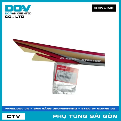 TEM DÈ CHẮN BÙN SAU PHẢI *R150CU* | HONDA PARTS CODE 87107GBGB20ZD — 87107GBGB20ZD