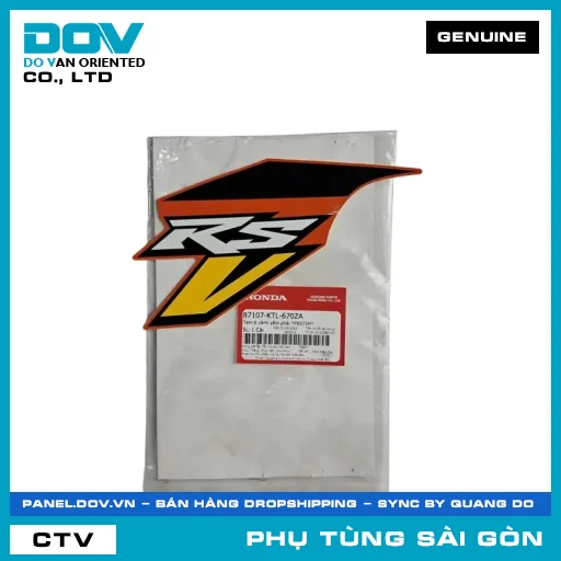 TEM B CÁNH YẾM PHẢI *PB373M* | HONDA PARTS CODE 87107KTL670ZA — 87107KTL670ZA