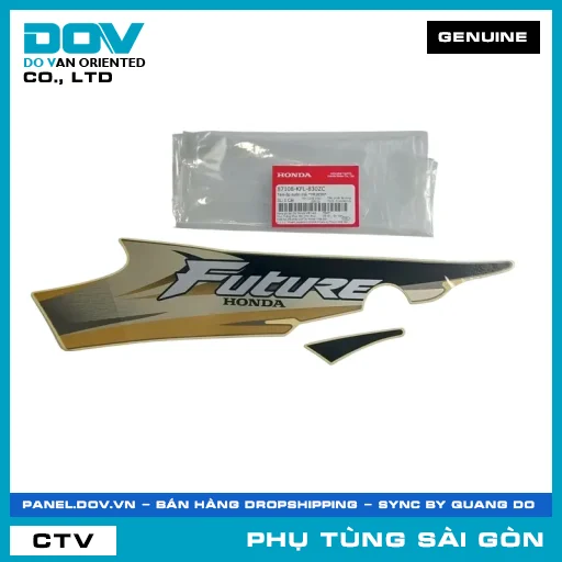 TEM ỐP SƯỜN TRÁI *YR183M* | HONDA PARTS CODE 87108KFL830ZC — 87108KFL830ZC