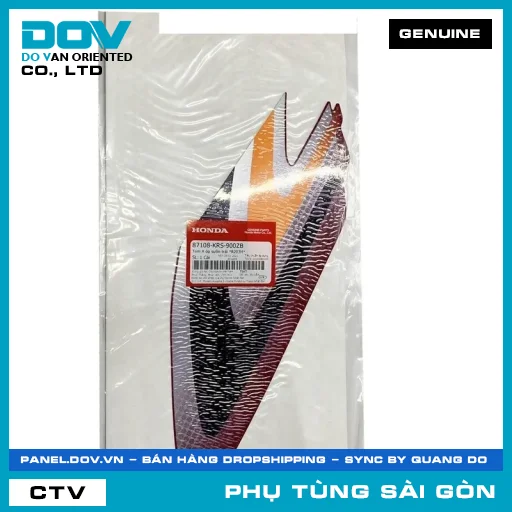 TEM A ỐP SƯỜN TRÁI *R203M* | HONDA PARTS CODE 87108KRS900ZB — 87108KRS900ZB