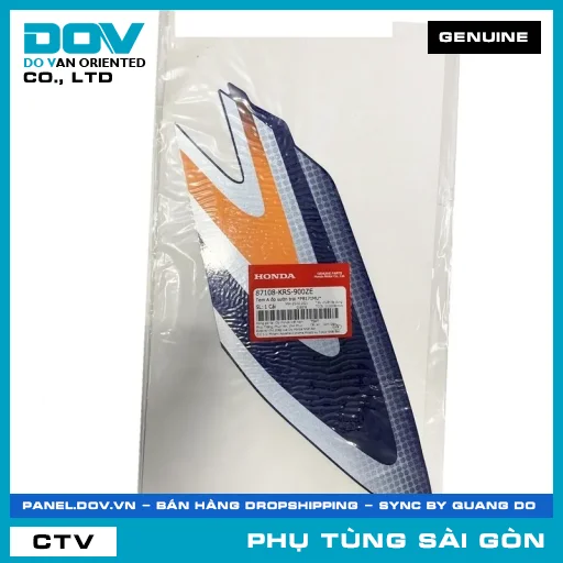 TEM A ỐP SƯỜN TRÁI *PB171MU* | HONDA PARTS CODE 87108KRS900ZE — 87108KRS900ZE