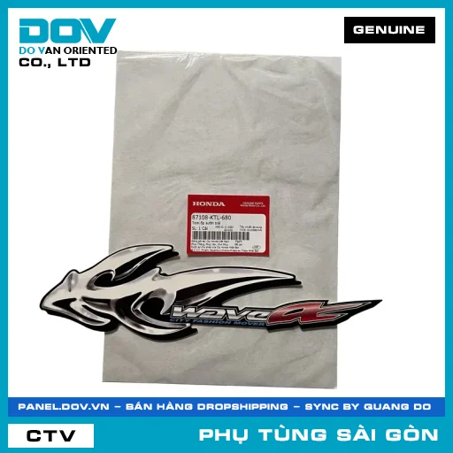 TEM ỐP SƯỜN TRÁI | HONDA PARTS CODE 87108KTL680 — 87108KTL680
