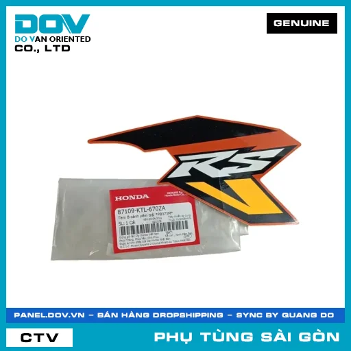 TEM B CÁNH YẾM TRÁI *PB373M* | HONDA PARTS CODE 87109KTL670ZA — 87109KTL670ZA