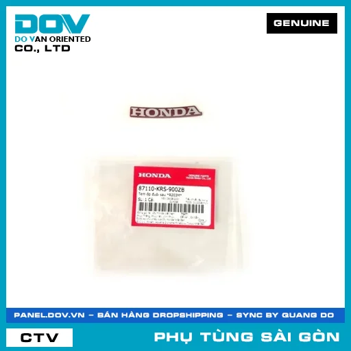 TEM ỐP ĐUÔI SAU *R203M* | HONDA PARTS CODE 87110KRS900ZB — 87110KRS900ZB