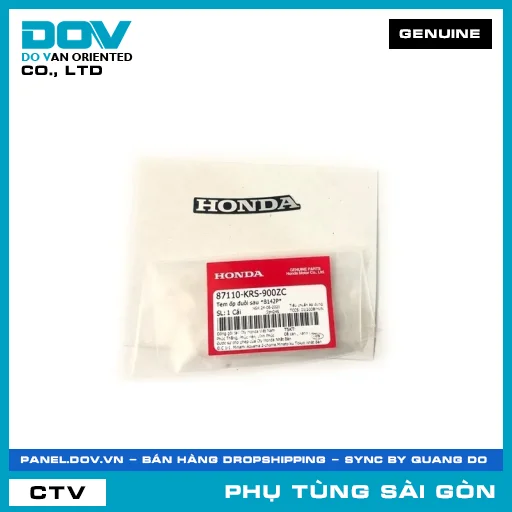 TEM ỐP ĐUÔI SAU *B142P* | HONDA PARTS CODE 87110KRS900ZC — 87110KRS900ZC