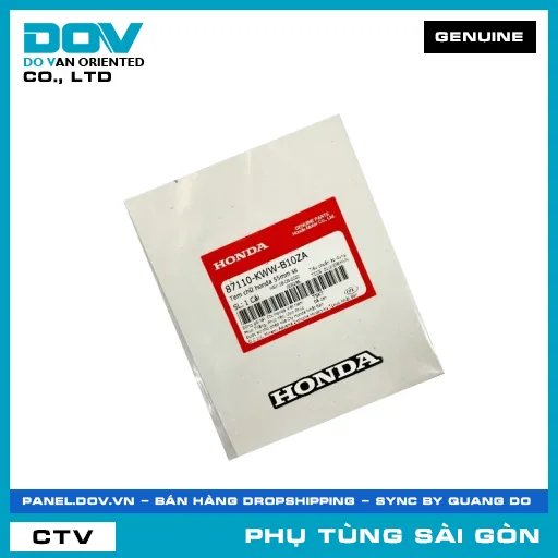 TEM CHỮ HONDA 55MM SS | HONDA PARTS CODE 87110KWWB10ZA — 87110KWWB10ZA