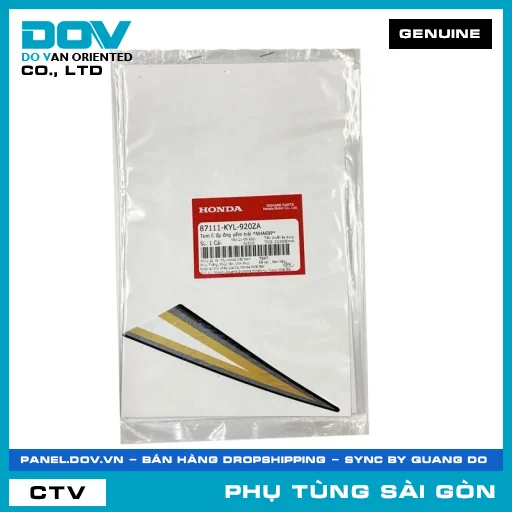 TEM C ỐP ỐNG YẾM TRÁI *NHA69P* | HONDA PARTS CODE 87111KYL920ZA — 87111KYL920ZA