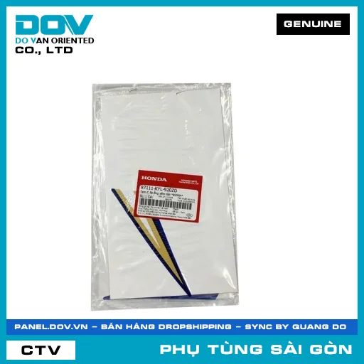 TEM C ỐP ỐNG YẾM TRÁI *B206M* | HONDA PARTS CODE 87111KYL920ZD — 87111KYL920ZD