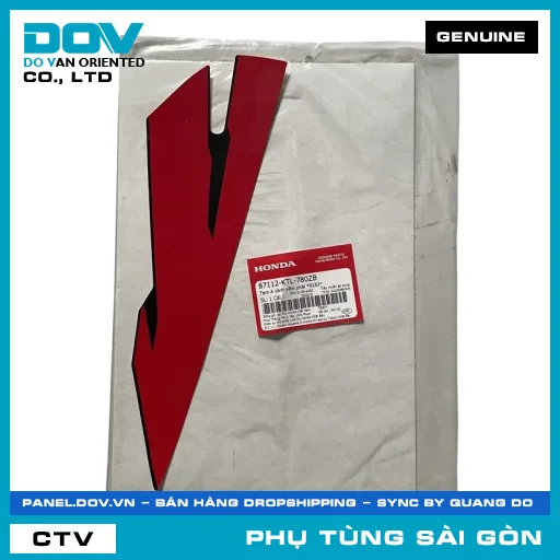 TEM A CÁNH YẾM PHẢI *R263* | HONDA PARTS CODE 87112KTL780ZB — 87112KTL780ZB