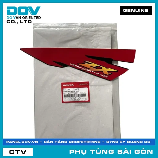 TEM A CÁNH YẾM TRÁI *R263* | HONDA PARTS CODE 87113KTL780ZB — 87113KTL780ZB