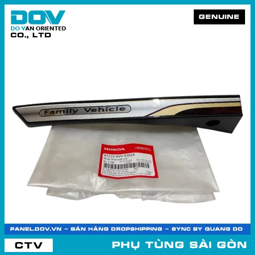 BỘ ỐP NHỰA SƯỜN TRÁI | HONDA PARTS CODE 87115KVV930ZA — 87115KVV930ZA