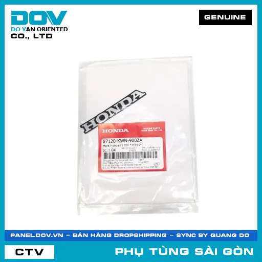 MARK HONDA 75 MM *NHA30* | HONDA PARTS CODE 87120KWN900ZA — 87120KWN900ZA