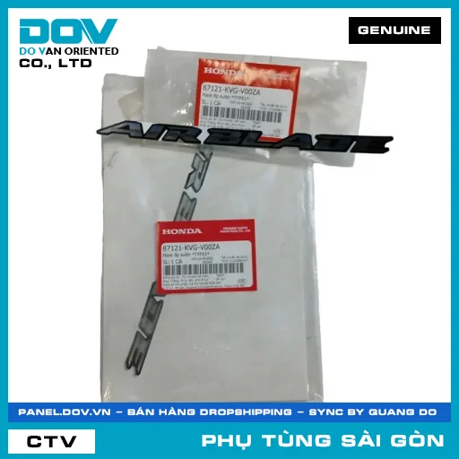 MARK ỐP SƯỜN *TYPE1* | HONDA PARTS CODE 87121KVGV00ZA — 87121KVGV00ZA