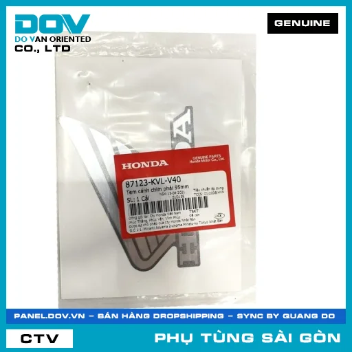 TEM CÁNH CHIM PHẢI 95MM | HONDA PARTS CODE 87123KVLV40 — 87123KVLV40
