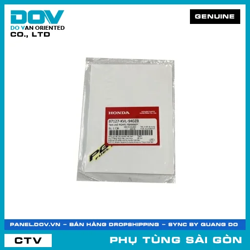 TEM CHỮ PGMFI *NHA96P* | HONDA PARTS CODE 87127KVL940ZB — 87127KVL940ZB