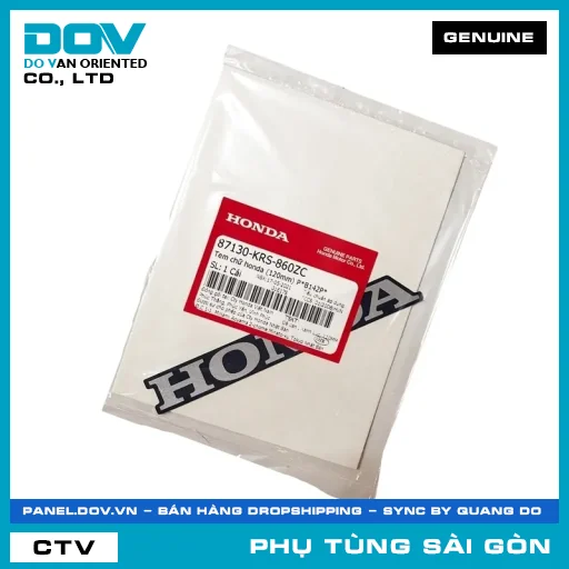 TEM CHỮ HONDA (120MM) P*B142P* | HONDA PARTS CODE 87130KRS860ZC — 87130KRS860ZC