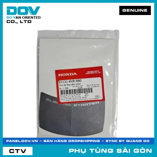 TEM ỐP ỐNG YẾM CHÍNH | HONDA PARTS CODE 87131KVR880 — 87131KVR880