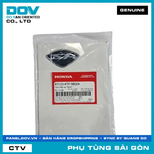 TEM MẶT NẠ *NH1* | HONDA PARTS CODE 87133KTF980ZA — 87133KTF980ZA