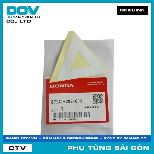 TEM DÈ CHẮN BÙN SAU | HONDA PARTS CODE 87141202000 — 87141202000