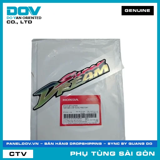 TEM NỔI CỐP R150,*PB373M* | HONDA PARTS CODE 87215KFV670ZA — 87215KFV670ZA