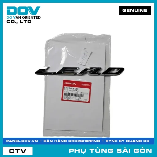 TEM ỐP SƯỜN (LEAD TRẮNG) | HONDA PARTS CODE 87515GGE900 — 87515GGE900